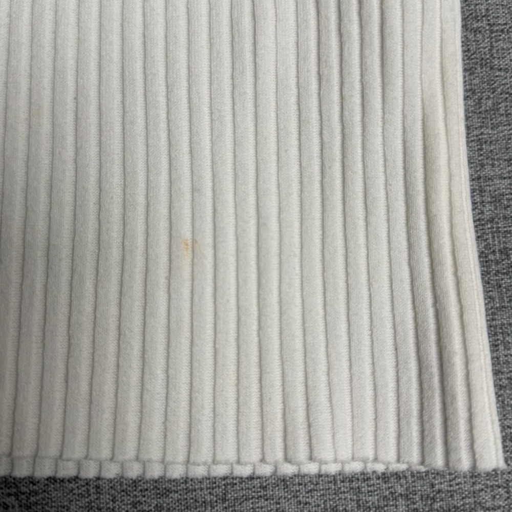 NWT! ZARA Ribbed Knit Off-the-Shoulder Full-Zip Tank Top Size L - Picture 5 of 7